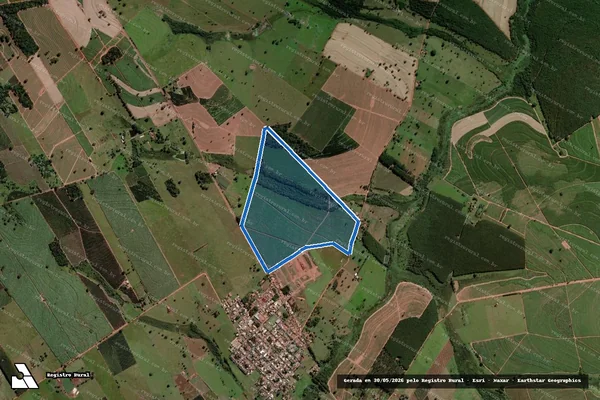 Imagem de satélite de SITIO SÃO BENTO - Matrícula 215 em Aspásia - SP