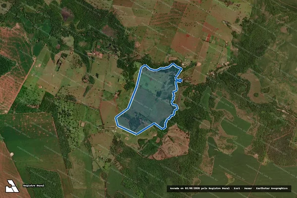 Imagem de satélite de Fazenda Recanto de Ouro ? Gleba B - B2 em Terenos - MS