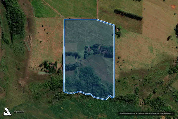 Imagem de satélite de Projeto de Assentamento Capão Bonito - LOTE 79 em Sidrolândia - MS