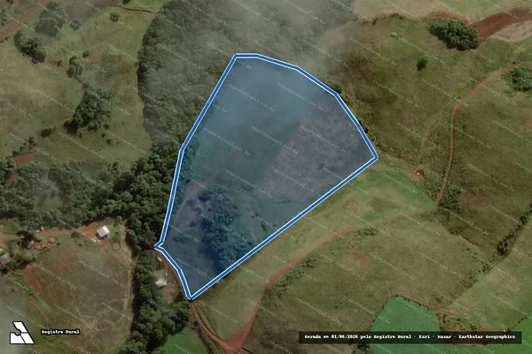 Imagem de satélite de P.A. 30 DE OUTUBRO - Lote 48 - Parte 3 em Campos Novos - SC