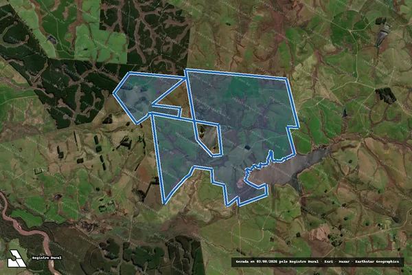 Imagem de satélite de Fazenda Imbaé em São Gabriel - RS