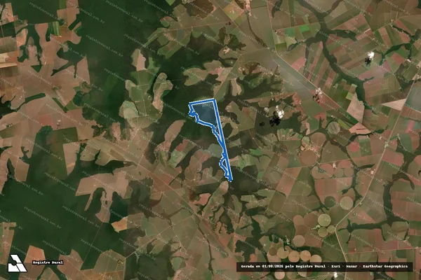Imagem de satélite de FAZENDA DIANA – ÁREA REMANESCENTE em Lucas do Rio Verde - MT