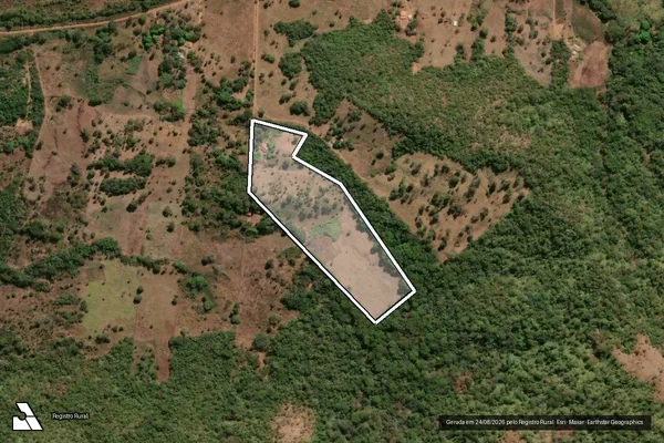 Imagem de satélite de Parte do Reassentamento Rural São Francisco de Assis II, Parte Do Lote 3, Loteamento Chupé - Parte 1 em Monte do Carmo - TO