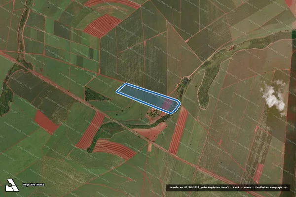 Imagem de satélite de FAZENDA CABECEIRINHA - MATRÍCULA N° 139.322 em Guatapará - SP