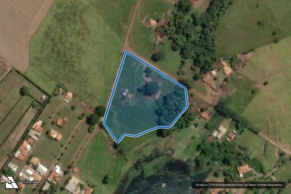 Imagem de satélite de Sitio Palmeira I ? Gleba C - Parte 1 em Fartura - SP