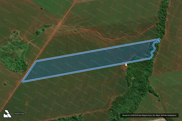 Imagem de satélite de GLEBA ENCANTADO  - LOTE 109-A - Parte 1 em Assis Chateaubriand - PR