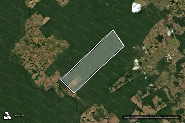 Imagem de satélite de Fazenda RIOPEC - PARCELA 01 em Juara - MT