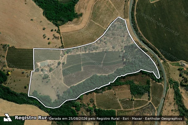 Imagem de satélite de Fazenda Capão da Erva - PARCELA 01 em Candeias - MG