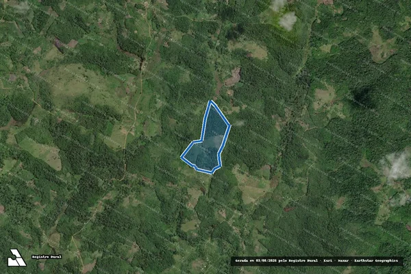 Imagem de satélite de FAZENDA MATA VERDE - Parte 1 em Itacaré - BA
