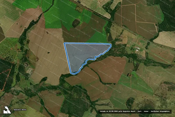 Imagem de satélite de Fazenda Pedra Lisa - Parte 1 em Jardim - MS