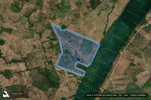Imagem de satélite de LOTE GA-182 GLEBA ANAJÁ - 001 em Palmeirante - TO