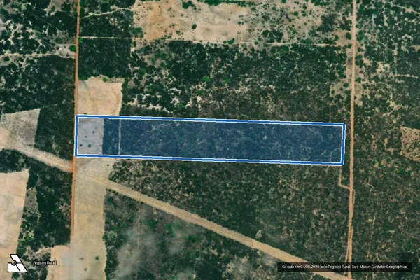 Imagem de satélite de PROJETO DE ASSENTAMENTO 25 DE JULHO ? LOTE 27 - Parte 1 em São Bento do Norte - RN