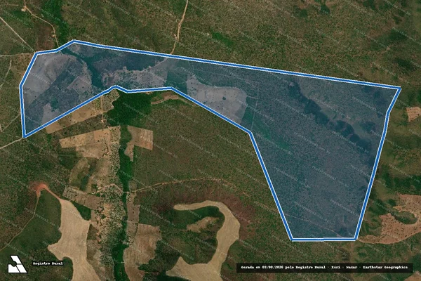 Imagem de satélite de Fazenda Aroeira - Parcela 1 em Mirador - MA