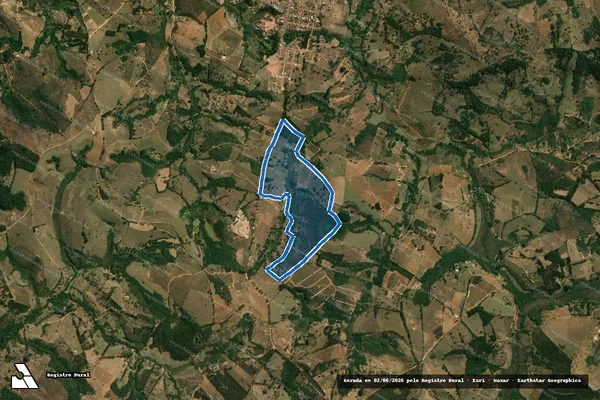 Imagem de satélite de Fazenda Água Suja - PARTE 1 em Desterro de Entre Rios - MG