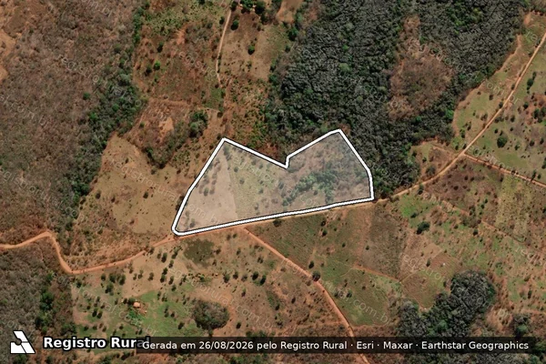 Imagem de satélite de FAZENDA SACO DE SANTANA  - GLEBA 06 em Varzelândia - MG