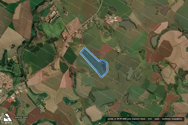 Imagem de satélite de FAZENDA CATETO - Única em Taquarituba - SP