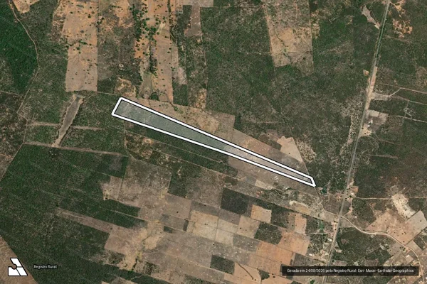 Imagem de satélite de Fazenda Riachão V - Sítio Riachão (Parcela 28) em Tuparetama - PE