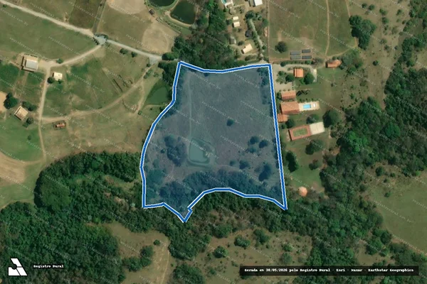 Imagem de satélite de Sitio do Morro - Gleba 07 - Parcela 1 em Araçoiaba da Serra - SP