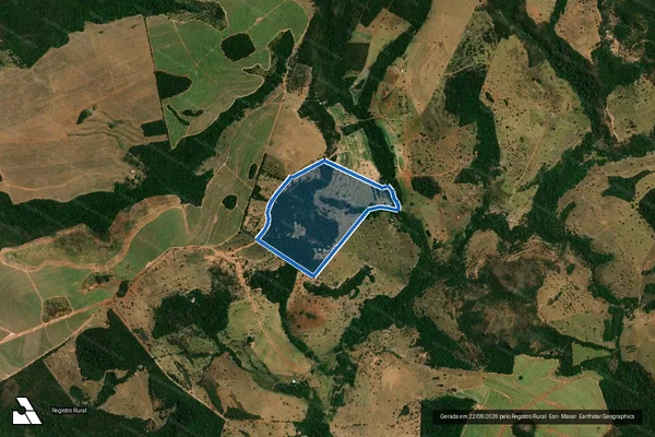 Imagem de satélite de FAZENDA RIO VERDE L.D. PORTÃO III - Lote 02 em Mineiros - GO