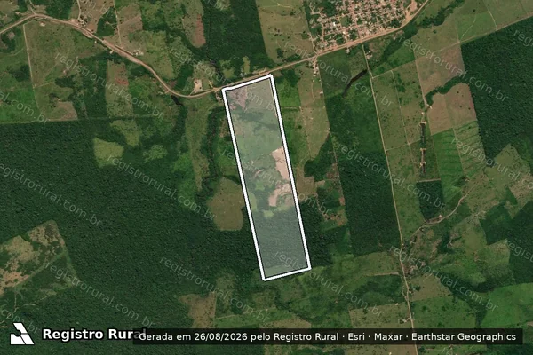 Imagem de satélite de SÍTIO BOM SOSSEGO ? GLEBA CUPARI - Parte 1 em Rurópolis - PA