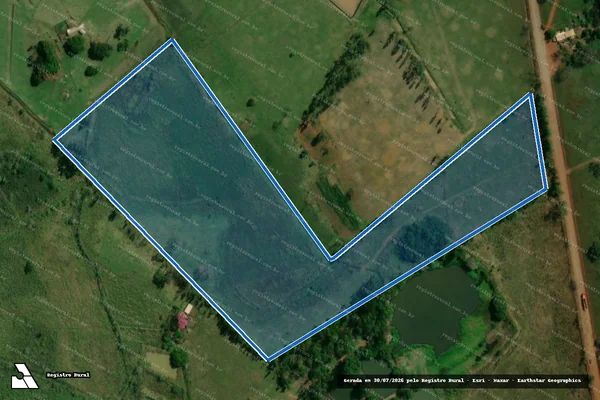 Imagem de satélite de Fazenda Aguas da Fortuna II - 03 em Itaporã - MS