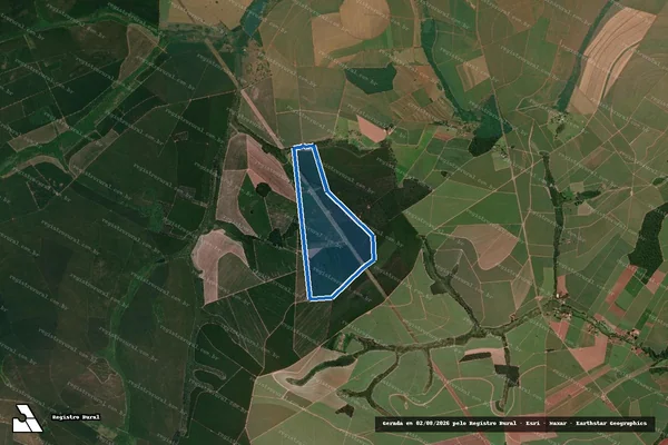Imagem de satélite de FAZENDA MONTE ALEGRE  - Parte 1 em Pederneiras - SP