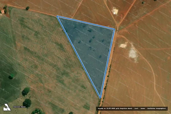 Imagem de satélite de FAZENDA VERA CRUZ OU VÁRZEA - 01 em Morrinhos - GO