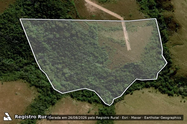 Imagem de satélite de Fazenda Esmeril e Fundão, lugar denominado Pasto do Muinho e Pasto dos Bambus - Parte 2 em São Roque de Minas - MG