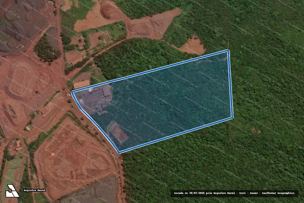 Imagem de satélite de Lote nº 07 - Parcela 1 em Ladário - MS