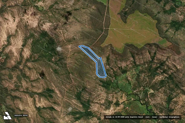 Imagem de satélite de Fazenda ?LINGUIÇA? Gleba 02 - Gleba 01 em Formoso - MG