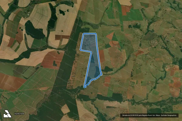 Imagem de satélite de FAZENDA PODEROSA - Parte 2 em Presidente Bernardes - SP