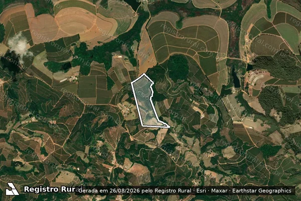 Imagem de satélite de RETIRO OU CÓRREGO DO SINO - Parcela 1 em Juruaia - MG