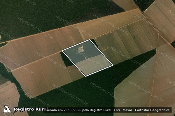 Imagem de satélite de FAZENDA CARRO VELHO II - PARCELA 03 em Vera - MT