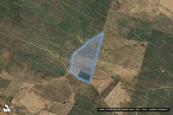 Imagem de satélite de Fazenda Intas - Parte 1 em Gararu - SE