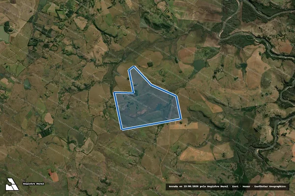 Imagem de satélite de Fazenda Estrela - Parcela 1 em Alegrete - RS