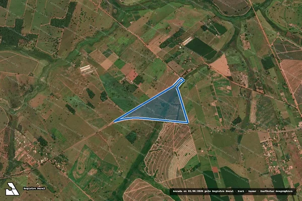 Imagem de satélite de Fazenda Santa Helena - Parcela 1 em Pedranópolis - SP