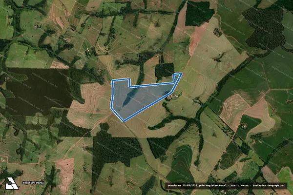 Imagem de satélite de Fazenda Santa Ana ? Lotes nºs 13 e 14 - Fazenda Santa Ana ? Lotes nº 13 e 14 (B) em Moreira Sales - PR