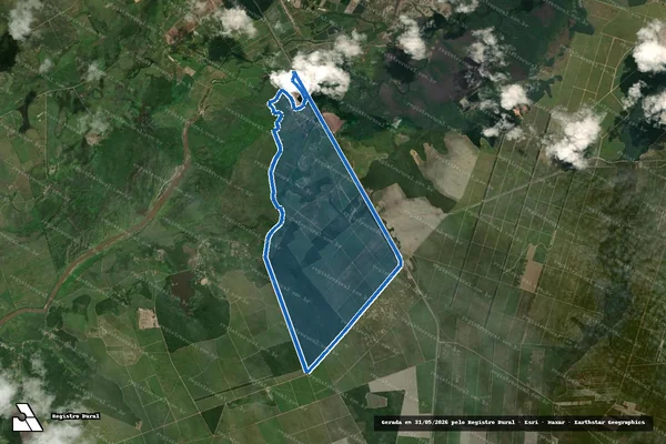Imagem de satélite de FAZENDA ILHA DO MARANHÃO - Parte 1 em Canguaretama - RN