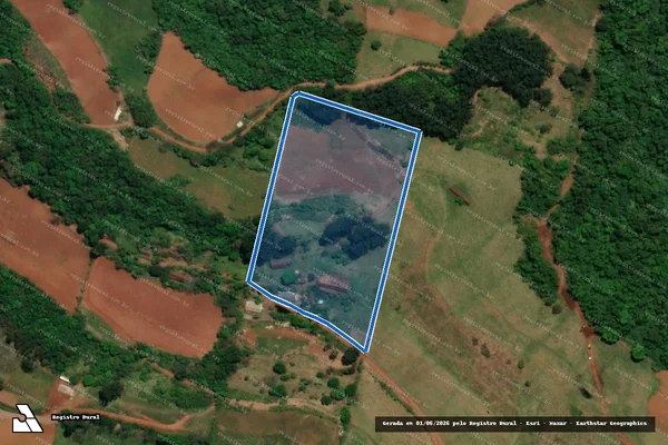 Imagem de satélite de Parte do Lote Rural nº 23 - Gleba 01 em Barra Bonita - SC