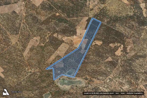 Imagem de satélite de POÇO DA PEDRA E LAGOA DO ÁGUA PE DATA JUAZEIRO - Parte 1 em Paulistana - PI