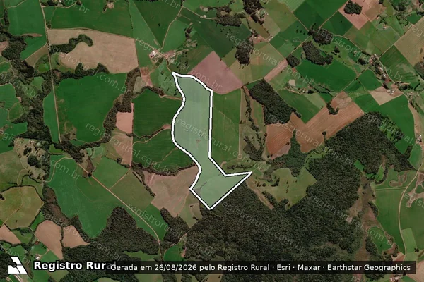 Imagem de satélite de FAZENDA SANTA CECILIA - Parte 1 em Tapejara - RS