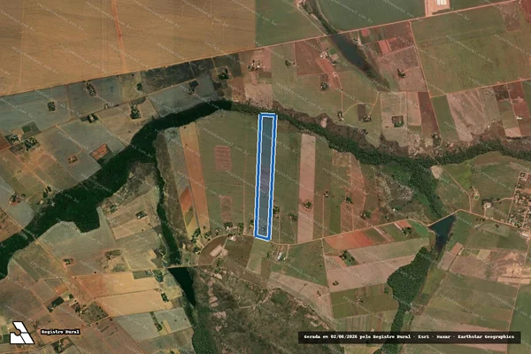 Imagem de satélite de LOTE 46 ? MST ? PA SANTA FELICIDADE -  LT 46 ? MST - PA SANTA FELICIDADE em Cocalzinho de Goiás - GO