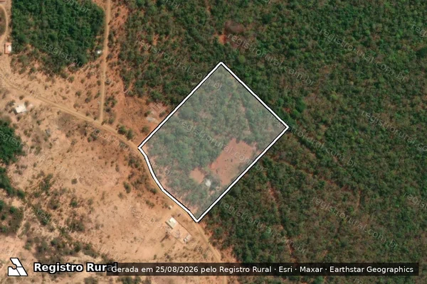 Imagem de satélite de FAZENDA RECANTO DO LAGO - Gleba 23 em Felixlândia - MG
