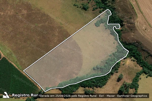 Imagem de satélite de Fazenda Campo Alegre, lugar denominado Quebra Cunha (Gleba A) - GLEBA A-04 em São Roque de Minas - MG