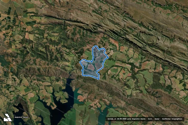 Imagem de satélite de FAZENDA CASACA ; MAMÃOI - FAZENDA CASACA; MAMÃO em Delfinópolis - MG