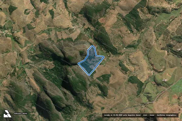 Imagem de satélite de Sítio Santo Antônio- Pedra da Andorinha - GLEBA 02 em Cachoeiro de Itapemirim - ES