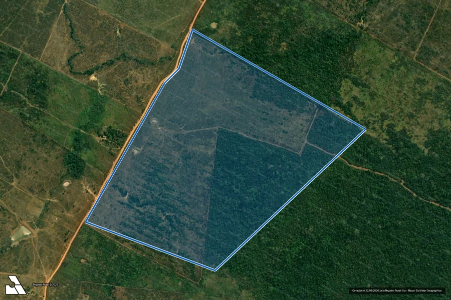 Imagem aérea do item B
