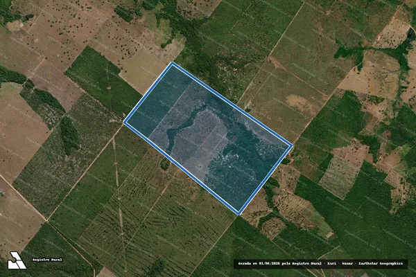 Imagem de satélite de FAZENDA OSMARILIA em Aragominas - TO