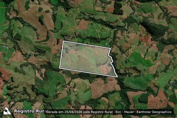 Imagem de satélite de Lotes Nº 22 e 85 da Gleba São Domingos em Marmeleiro - PR