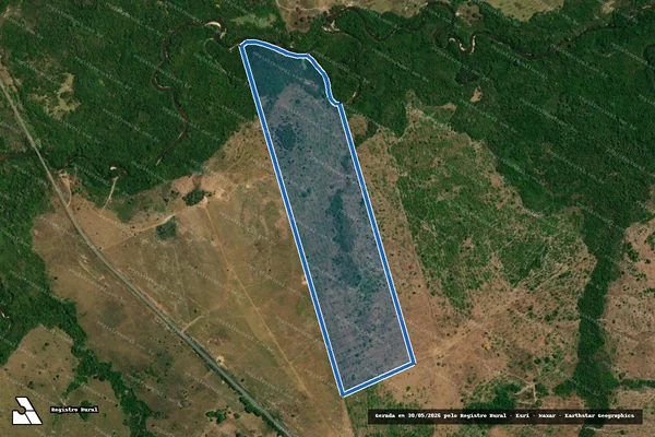 Imagem de satélite de Fazenda Piracicaba - Lote 17 (Parte 01-B) Loteamento Jacu - PARTE 01 em Arapoema - TO